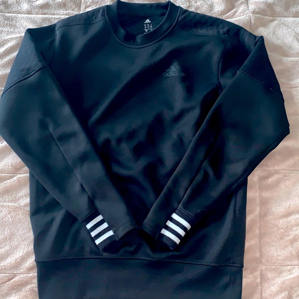ADIDAS SWEATSHIRT WITH QUILTED BACK DETAIL